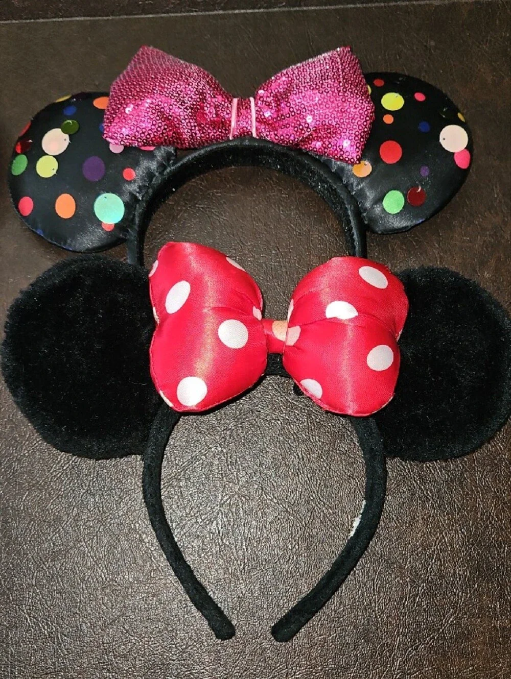 6 Disney Minnie Ears  Headbands - Black, Pink, Red, White, Multi